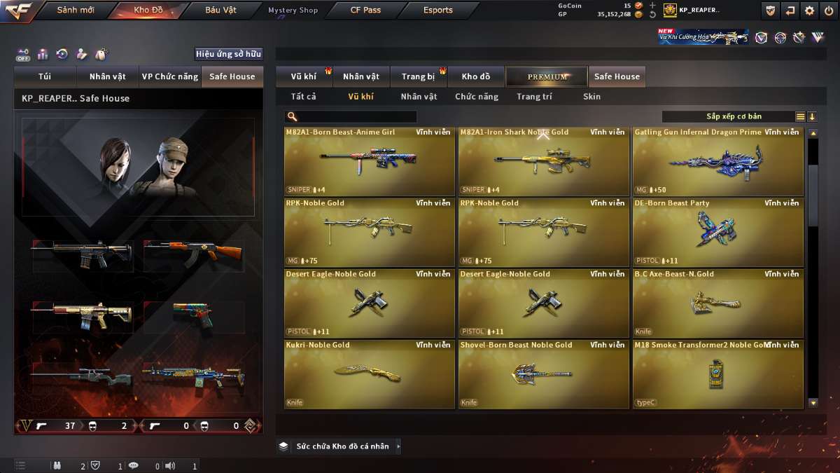 shop acc cf uy tin gia re